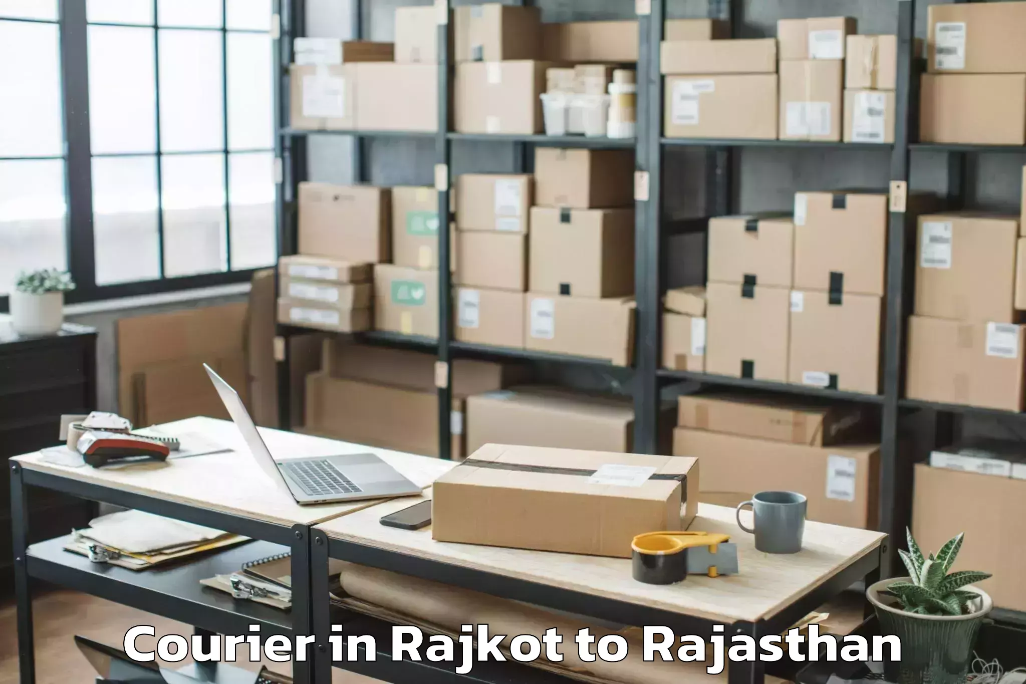 Easy Rajkot to Rajasthan Technical University Courier Booking